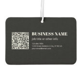 Benutzerdefinierter QR-Code & editierbarer retro-m Autolufterfrischer (Rückseite)