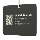 Benutzerdefinierter QR-Code & editierbarer retro-m Autolufterfrischer (Links)