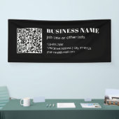 Benutzerdefinierter QR-Code & editierbarer retro-m Banner (Messe)