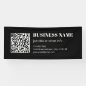 Benutzerdefinierter QR-Code & editierbarer retro-m Banner (Horizontal)