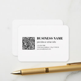Benutzerdefinierter QR-Code & editierbarer retro-m Begleitkarte