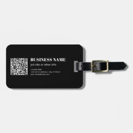 Benutzerdefinierter QR-Code & editierbarer retro-m Gepäckanhänger