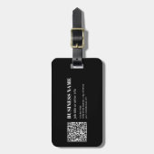 Benutzerdefinierter QR-Code & editierbarer retro-m Gepäckanhänger (Vorderseite vertikal)
