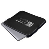 Benutzerdefinierter QR-Code & editierbarer retro-m Laptopschutzhülle (Vorne Knopf)