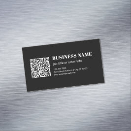 Benutzerdefinierter QR-Code & editierbarer retro-m Magnetische Visitenkarte
