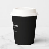 Benutzerdefinierter QR-Code & editierbarer retro-m Pappbecher (Links)