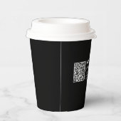 Benutzerdefinierter QR-Code & editierbarer retro-m Pappbecher (Rechts)