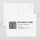 Benutzerdefinierter QR-Code & editierbarer retro-m Postkarte (Vorne/Hinten)