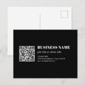 Benutzerdefinierter QR-Code & editierbarer retro-m Postkarte (Vorne/Hinten)