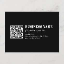 Benutzerdefinierter QR-Code & editierbarer retro-m Postkarte