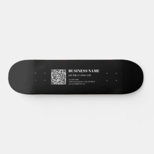 Benutzerdefinierter QR-Code & editierbarer retro-m Skateboard