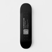 Benutzerdefinierter QR-Code & editierbarer retro-m Skateboard (Vorderseite)