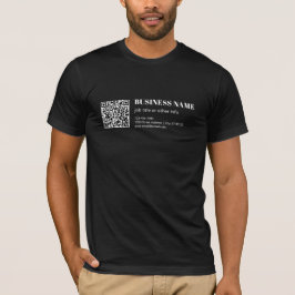 Benutzerdefinierter QR-Code & Editierbarer Retro-M T-Shirt