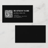 Benutzerdefinierter QR-Code & editierbarer retro-m Visitenkarte (Vorne/Hinten)