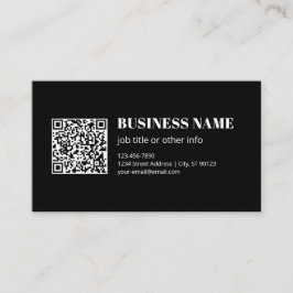 Benutzerdefinierter QR-Code & editierbarer retro-m Visitenkarte