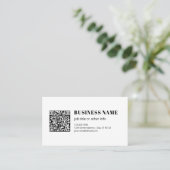 Benutzerdefinierter QR-Code & Editierbarer Retro-M Visitenkarte (Stehend Vorderseite)