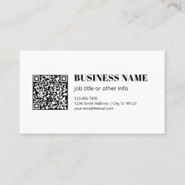 Benutzerdefinierter QR-Code & Editierbarer Retro-M Visitenkarte