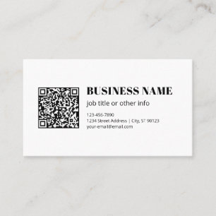 Benutzerdefinierter QR-Code & Editierbarer Retro-M Visitenkarte