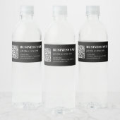Benutzerdefinierter QR-Code & Editierbarer Retro-M Wasserflaschenetikett (Flaschen)