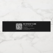 Benutzerdefinierter QR-Code & Editierbarer Retro-M Wasserflaschenetikett (Einzelnes Label)
