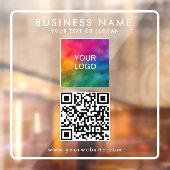 Benutzerdefinierter QR-Code Eigenes Firmenlogo auf Fensteraufkleber (Blatt 2)