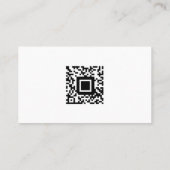 Benutzerdefinierter QR-Code Einfach Minimalistisch Visitenkarte (Rückseite)
