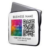 Benutzerdefinierter QR-Code Elegantes Upload-Busin Laptopschutzhülle (Vorderseite Links)