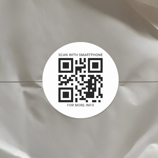 Benutzerdefinierter QR-Code Erstellen Sie Ihren ei Runder Aufkleber