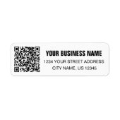 Benutzerdefinierter QR-Code Firmenname Einfache Rü (Vorne)