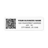 Benutzerdefinierter QR-Code Firmenname Einfache Rü (Vorne)