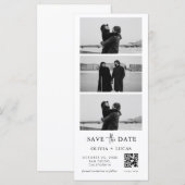 Benutzerdefinierter QR-Code-Foto-Streifen Hochzeit (Vorne/Hinten)