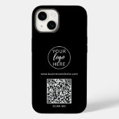 Benutzerdefinierter QR-Code für Black Business Case-Mate iPhone Hülle (Rückseite)