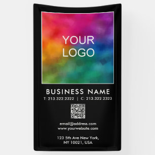 Benutzerdefinierter QR-Code für Business-Logos Mod Banner