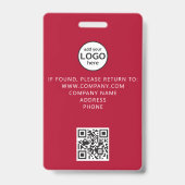 Benutzerdefinierter QR-Code für Crew-Mitglied Even Ausweis (Rückseite)
