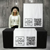 Benutzerdefinierter QR-Code für das Business-Logo Wandteppich