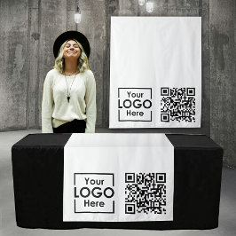 Benutzerdefinierter QR-Code für das Business-Logo  Wandteppich