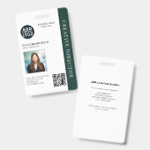 Benutzerdefinierter QR-Code für das Foto eines Mit Ausweis (Vorder- & Rückseite)