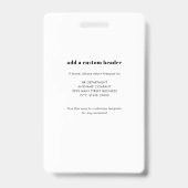 Benutzerdefinierter QR-Code für das Foto eines Mit Ausweis (Rückseite)