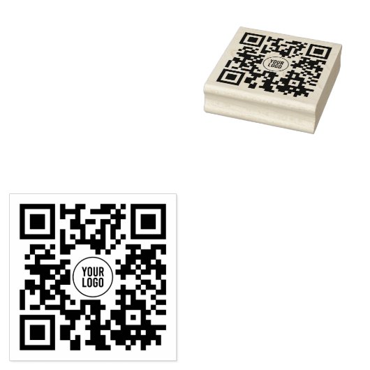 Benutzerdefinierter QR-Code für das Logo Gummistempel (Stempel)