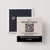 Benutzerdefinierter QR-Code für das öffentliche Lo Button (Vorne & Hinten)