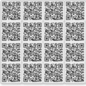 Benutzerdefinierter QR-Code für den benutzerdefini Aufkleber (Vorderseite)