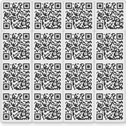 Benutzerdefinierter QR-Code für den benutzerdefini Aufkleber (Vorderseite)