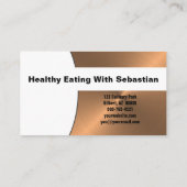 Benutzerdefinierter QR-Code für den Koch für Kupfe Visitenkarte (Rückseite)