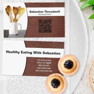 Benutzerdefinierter QR-Code für den Koch-Spots Visitenkarte