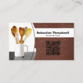 Benutzerdefinierter QR-Code für den Koch-Spots Visitenkarte (Vorderseite)