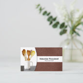 Benutzerdefinierter QR-Code für den Koch Visitenkarte (Stehend Vorderseite)