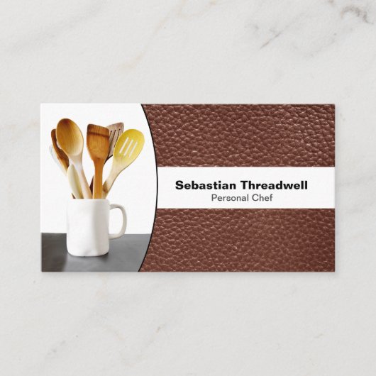 Benutzerdefinierter QR-Code für den Koch Visitenkarte (Vorderseite)