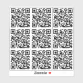 Benutzerdefinierter QR-Code für die benutzerdefini Aufkleber (Blatt)