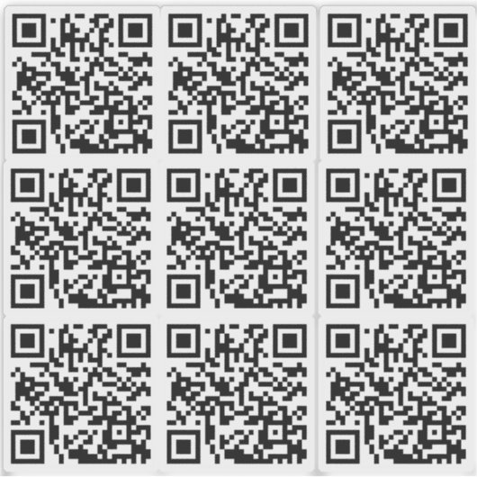 Benutzerdefinierter QR-Code für die benutzerdefini Aufkleber (Vorderseite)