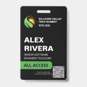 Benutzerdefinierter QR-Code für die Custom Modern Ausweis (Vorderseite)